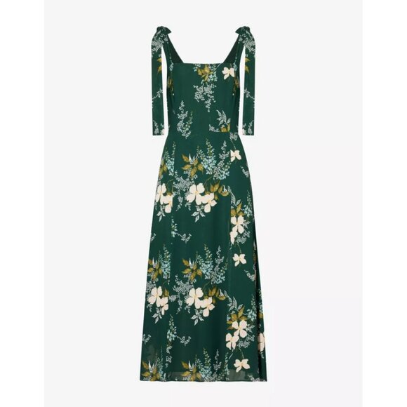Reformation Twilight Floral Woven Midi Dress Portia Size 6 - Picture 10 of 10